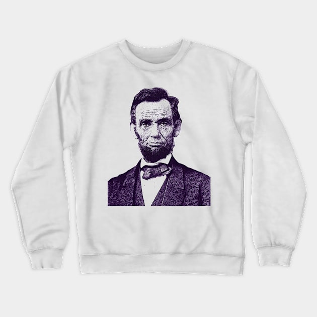 Abraham Lincoln drawing Crewneck Sweatshirt by PallKris